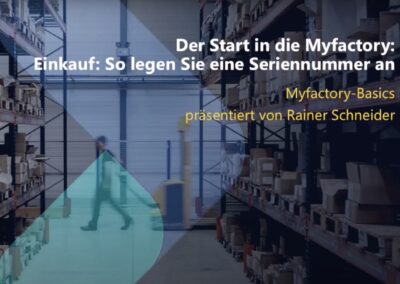 Myfactory-Basics: So legen Sie eine Seriennummer an