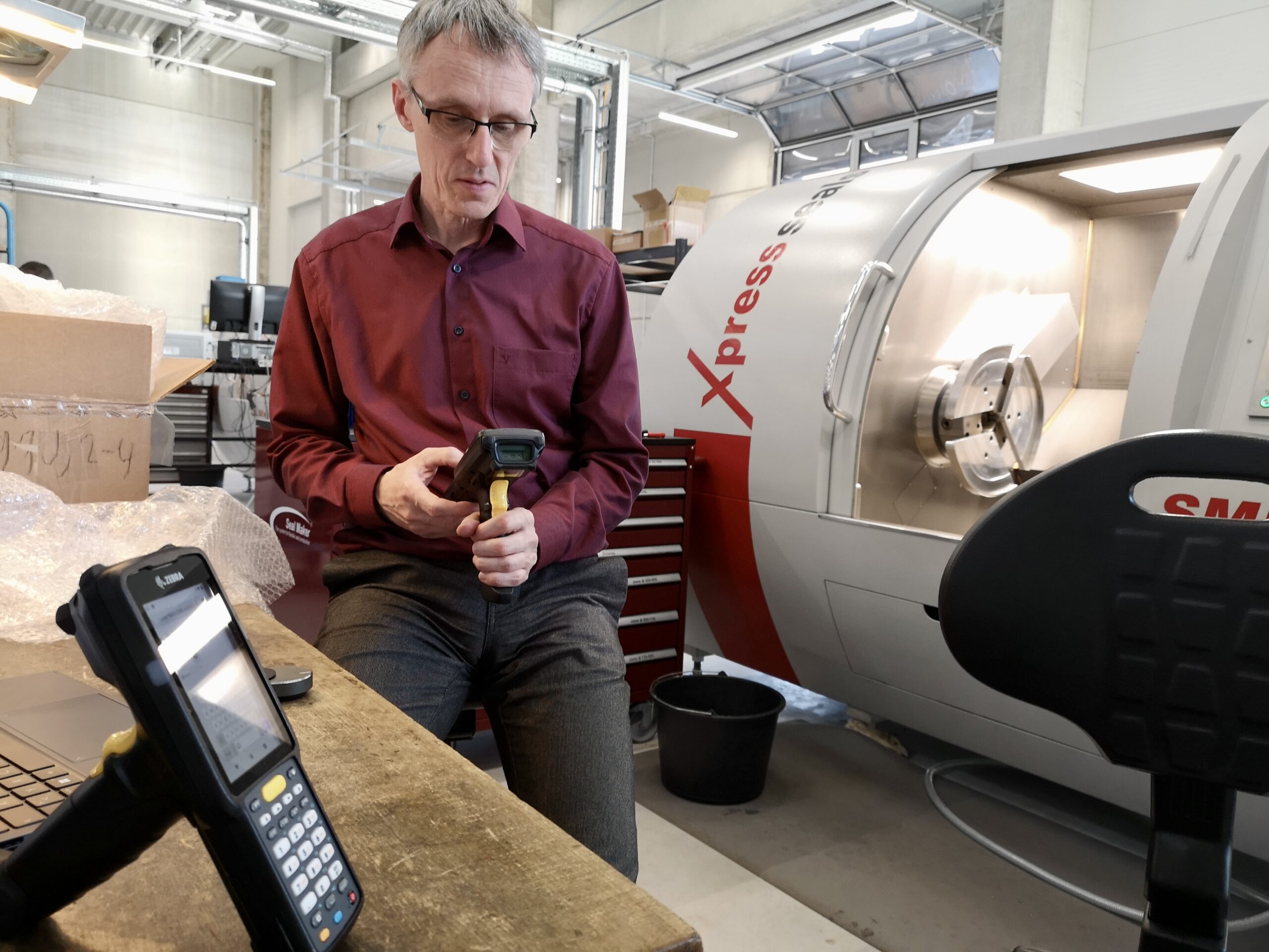 Myfactory Produktion Scanner Helge Ravenschlag