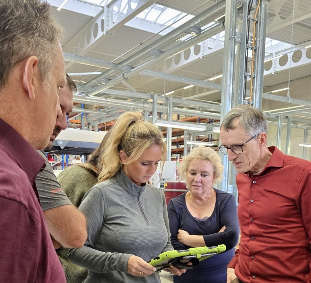 Myfactory Produktion Wareneingang am Tablet